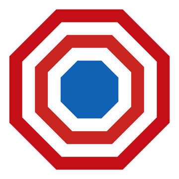 Target Acquisition Solid Icon, arrow stuck into red terget