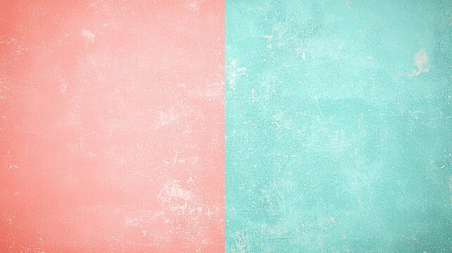 Pink and turquoise backgrounds divided vertically creating a split screen effect, ideal for websites, presentations, and social media content