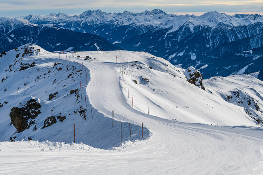 The ski resort Hochpustertal in Sillian at the austrian-italian borders. 