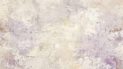 Fototapeta premium Beige and purple weathered wall background showcasing a textured surface with peeling paint, cracks, and discoloration, creating a vintage or distressed aesthetic