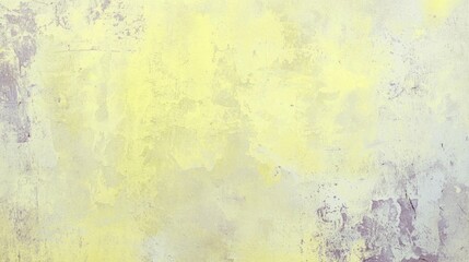 Obraz premium Yellow and gray textured wall with cracks, scratches, and peeling paint, creating a vintage or distressed background ideal for design projects