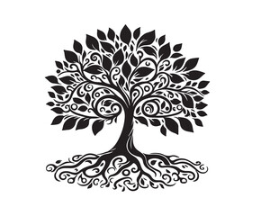 Obraz premium Flower tree vector eps file format