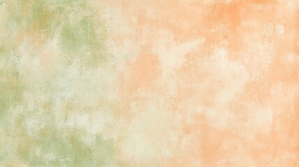 Fototapeta premium Green and orange watercolor wash creates a beautiful gradient background, perfect for adding a touch of elegance to any project