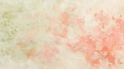 Fototapeta premium Soft pink and green hues blend seamlessly in this watercolor background, creating a dreamy and artistic backdrop with a subtle textured effect