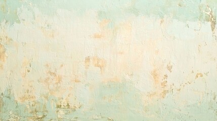 Fototapeta premium Soft pastel hues of light green and beige blend seamlessly on a textured background, evoking a sense of tranquility and creating a serene atmosphere for various design applications