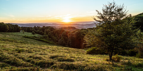 Sonnenaufgang im Burgund