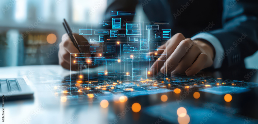 Poster digital workflow automation and document management system for business efficiency