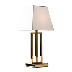 Mid-Century Modern Table Lamp with Gold Stand and White Shade &ndash; Stylish Lighting for Contemporary Home Decor