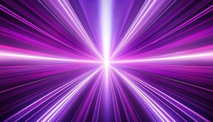 Obraz premium Vibrant purple and white light beams converge in an abstract pattern with glowing edges on _1(779)