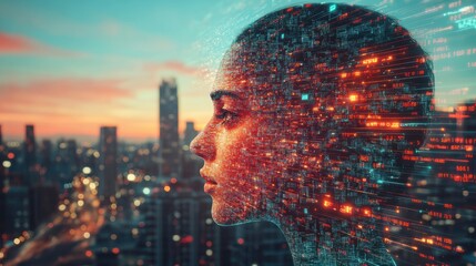 Transformation technology strategy, adoption of technology in business in the digital age, new technology big data and business process strategy, internet online concept.