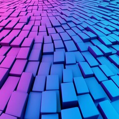 Fototapeta premium Abstract 3D background with a blue and pink gradient.