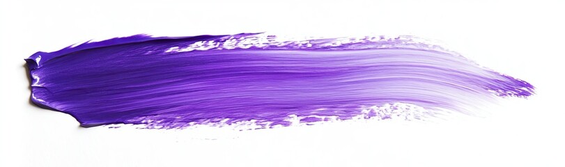 Stylish purple brush strokes on a white background