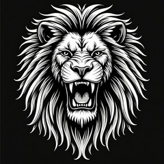 Fototapeta premium Primal Roar - Lion's Spirit Unleashed
