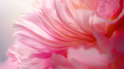 Obraz premium A clearer image of the pink flower's center would enhance the visual appeal of this close-up shot