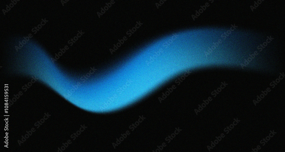 Poster Dark blue abstract grainy wavy background for website banner bright, fun pattern. Desktop design, template