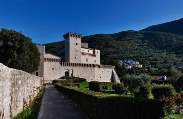 Naklejka premium Gualdo Tadino , Italy ,medieval fortress