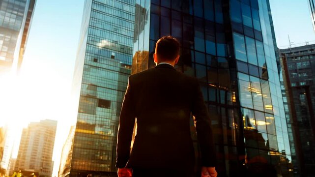 El Hombre en Movimiento: Caminando Hacia el &Eacute;xito en un Entorno Urbano Moderno