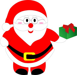 Santa Claus cute Christmas icon