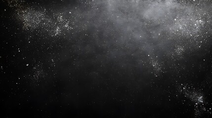 Black chalkboard background or texture for school, White splatter on black board