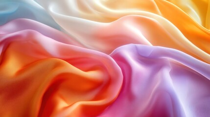 Obraz premium Abstract Colorful Silk Fabric