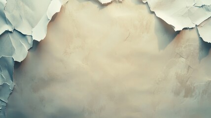 Crumpled white paper creating textured background