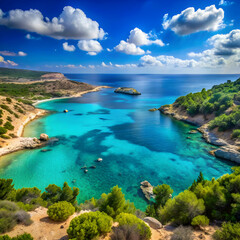 Obraz premium turquoise bay on the akamas peninsula