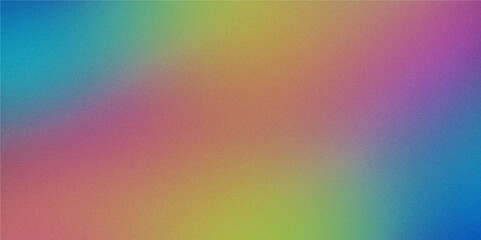 Obraz premium abstract geometric background with poly pattern, Vintage Orange , pink, green, blue, Gradient Texture, colourful gradient background with noise texture effect for product design and social media.