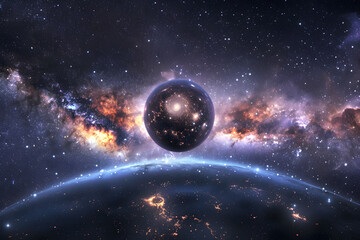 Obraz premium Space Oddities: A Fascinating Rendition of the Celestial Bodies