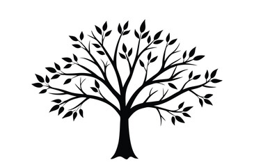 Obraz premium Minimalist Tree Branch Illustrations – Natural and Silhouette Design