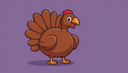 Turkey flat illustration cartoon style