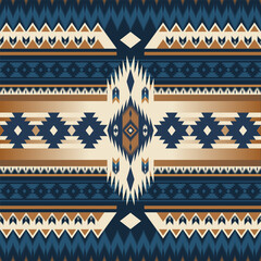 Elegant Native American geometric pattern. Vector aztec southwestern geometric shape seamless pattern. Native American pattern use for fabric, textile border, home decoration elements, upholstery, etc