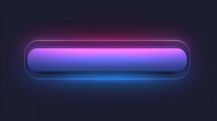 Wallpaper A blue rounded rectangle is glowing in the dark with pink and blue neon lights surrounding it