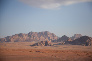 Obraz premium sunset in the Wadi Rum desert