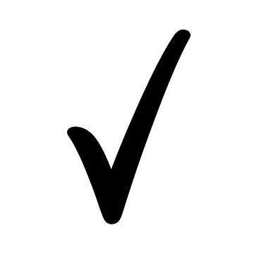 recommend clip art: tick check okay mark, dark, isolated symbol icon silhouette