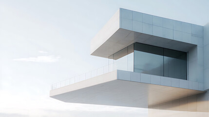 Obraz premium Abstract modern glass building exterior 