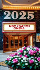 2025 cyclamen marquee Year New lobby cinema filled