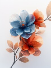 Fototapeta premium Watercolor flowers