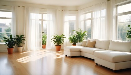 Fototapeta premium Illustration of the living room interior