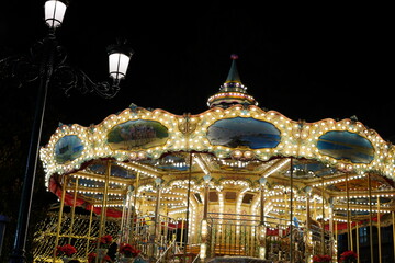 Parisian carousel in Vigo, Christmas © Ricardo