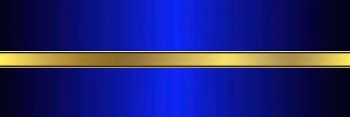 Elegant blue background with shimmering gold stripe in center