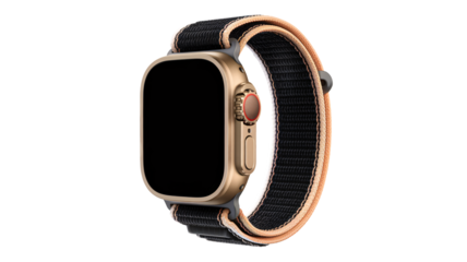 PNG Black smartwatch wristwatch