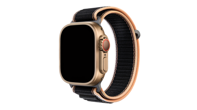 PNG Black smartwatch wristwatch