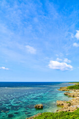Obraz premium 日本にある沖縄宮古島のとても美しい海の風景