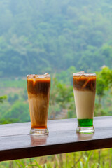 Two types of coffee-based drinks