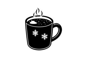 Cozy Hot Cocoa Mug Icon for Winter Season Warmth and Comfort Illustration