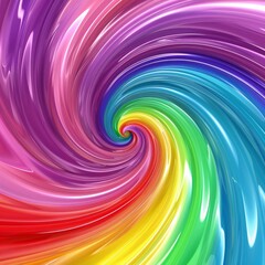 Obraz premium rainbow swirl background