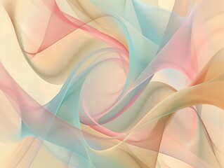 Obraz premium abstract background with smooth lines in pink and blue colors, 3d illustration