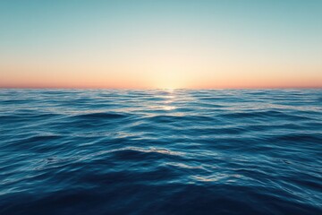 Obraz premium view of the calm ocean