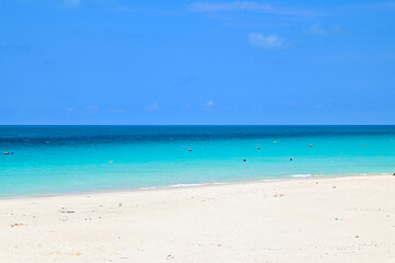 Obraz premium 日本にある沖縄宮古島のとても美しい海の風景