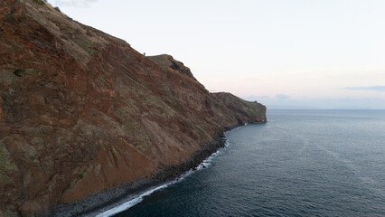 Scenic Coastal Cliffside Overlooking the Calm Ocean Waters